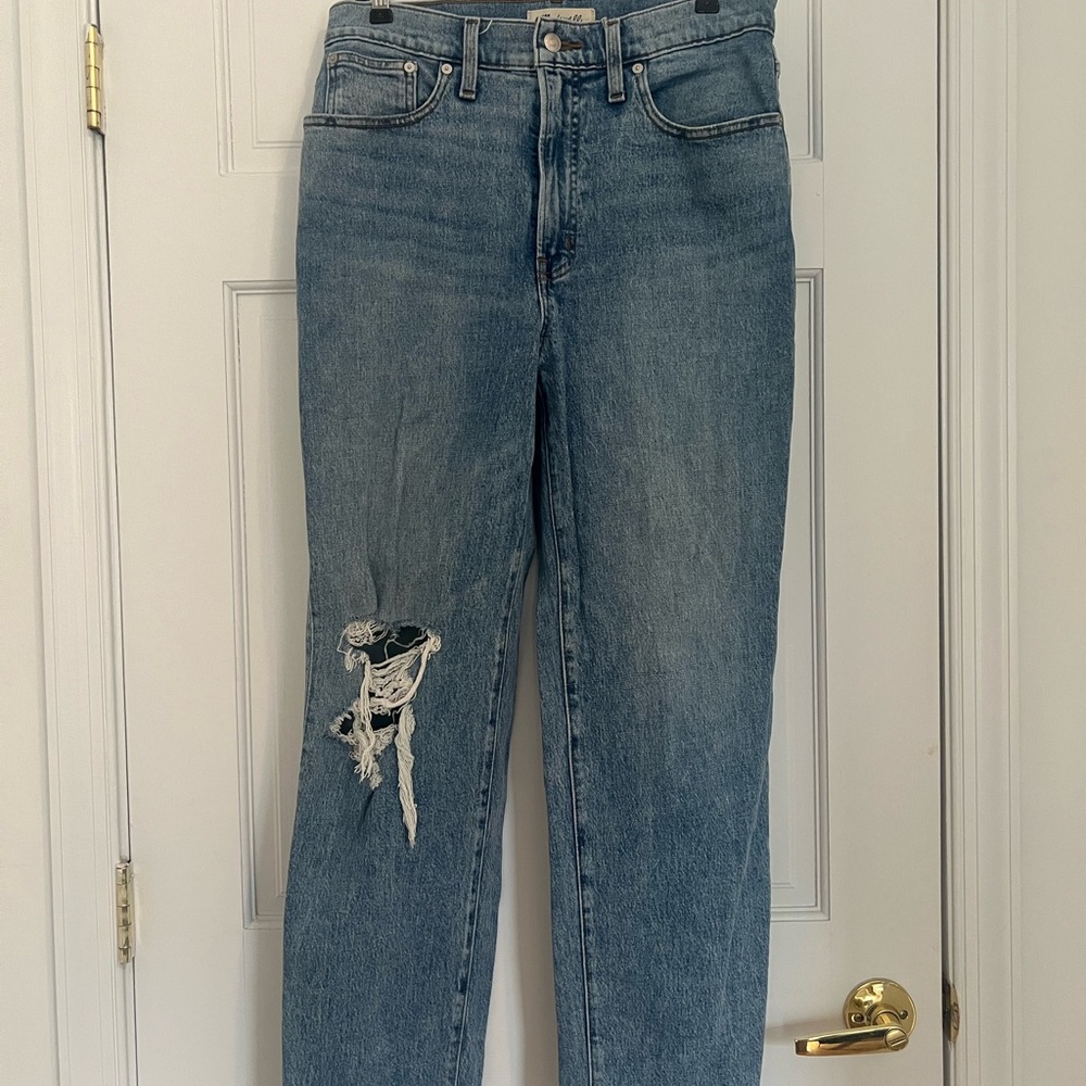 Madewell Blue Straight Leg Jeans